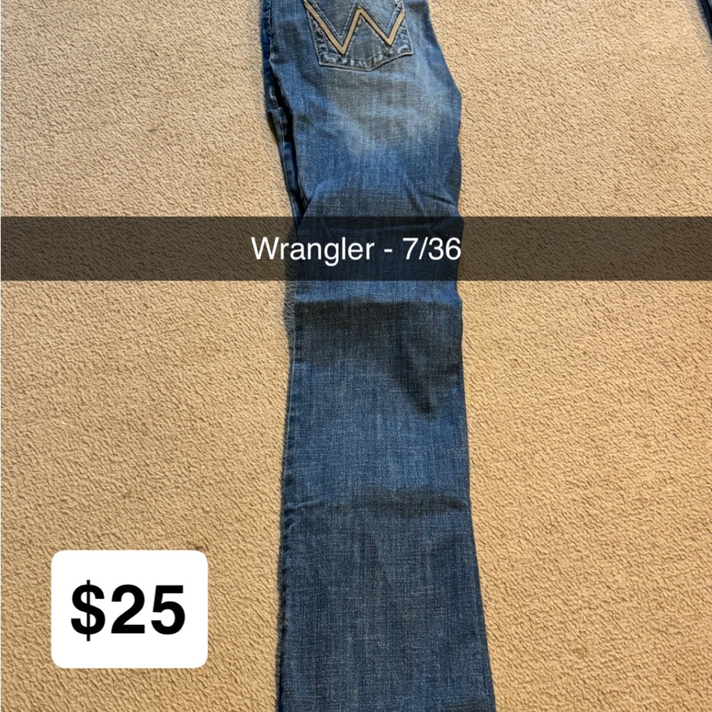 Wrangler Blue Boot Cut Jeans Classic Style